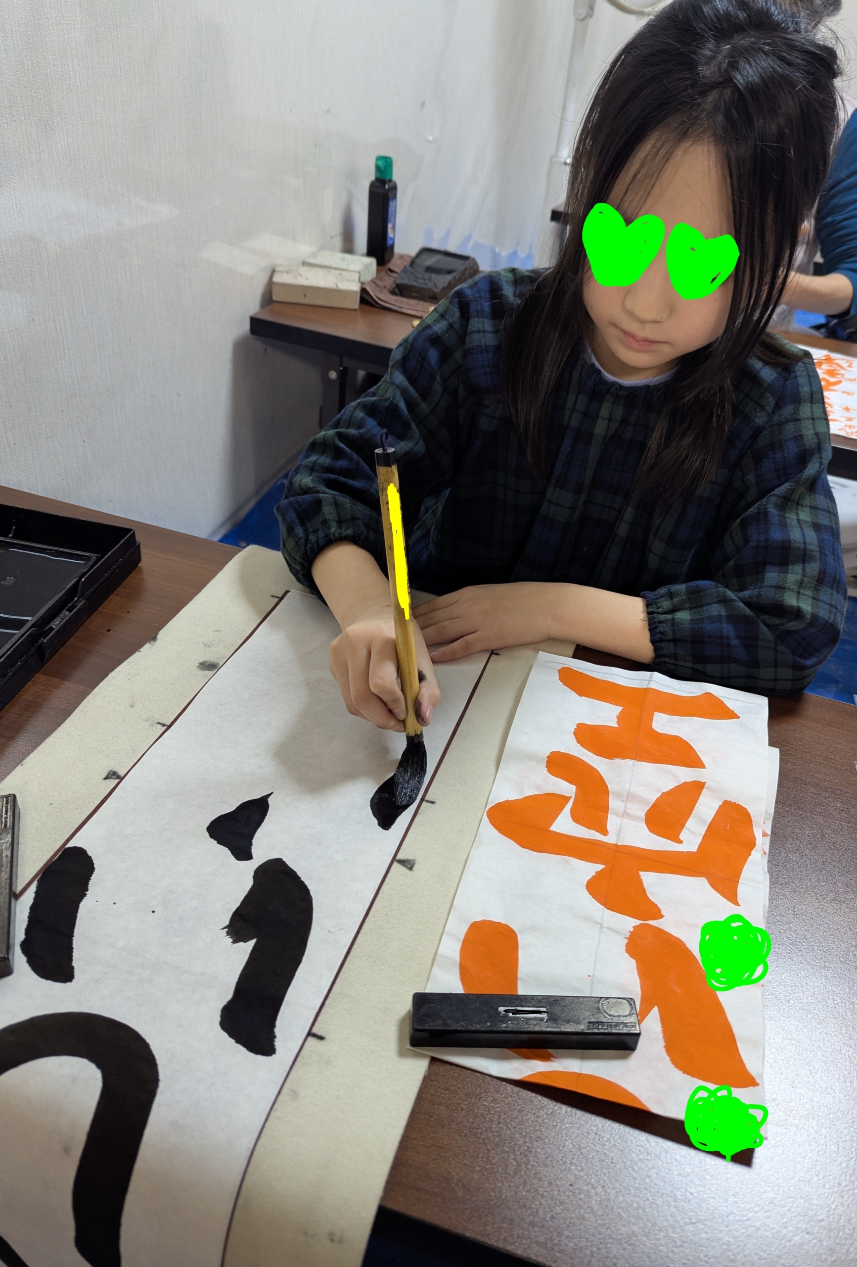 八つ切りでも、条幅用大筆を使うのか?!